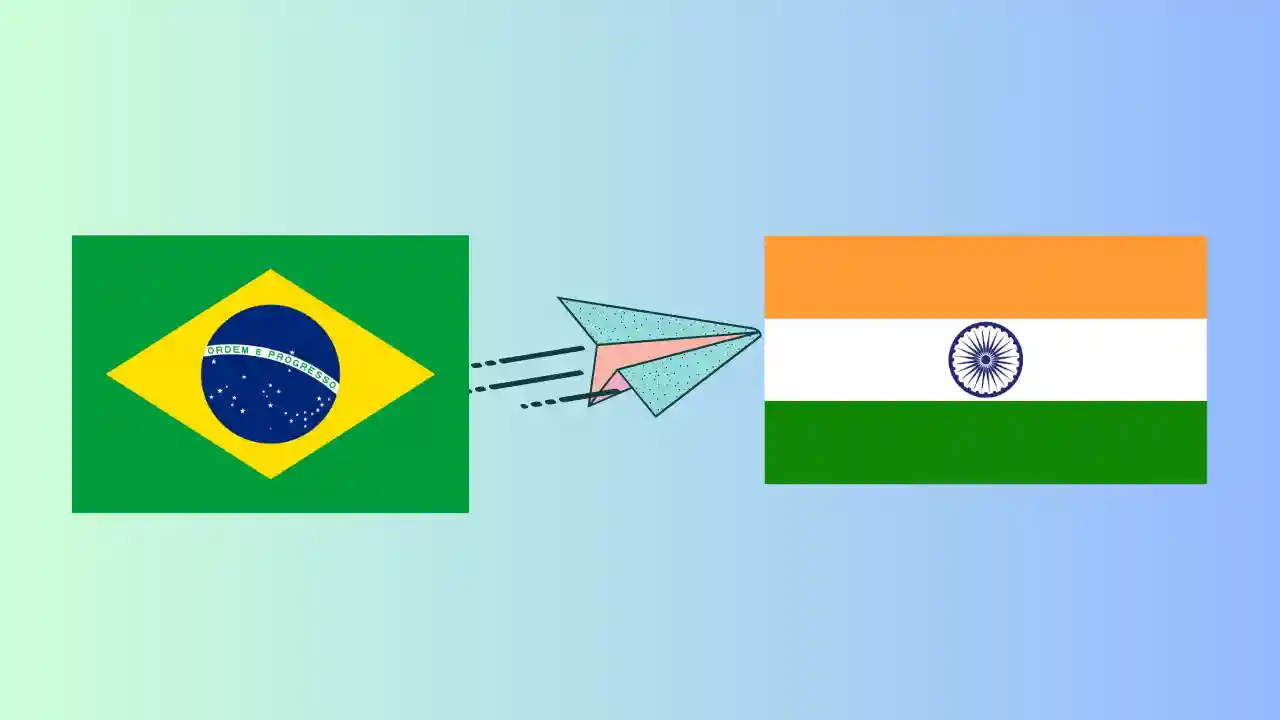 Brazil To India Country Flag Image | Indian Visa For Brazilian Citizens 