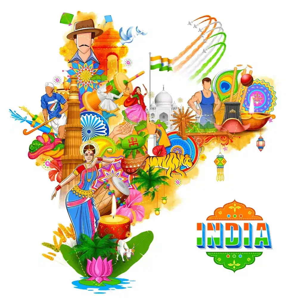 Indian Culture Map | eVisa Indians | Online Visa for India